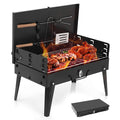 Charcoal Grill Portable BBQ with Hood – Foldable Compact Outdoor Barbecue Grill for Camping Tailgating Picnic Backyard Cookouts |