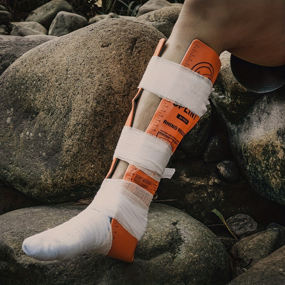 Foldable Emergency Splint 36 x 4.3 Inch – Reusable Aluminum Alloy Closed-Cell Foam Splint for Trauma, Outdoor First Aid