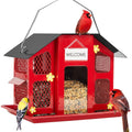 Metal Bird Feeder for Outside – 4 Lbs Large Capacity Hanging Wild Bird Feeder, for Garden, Yard and Pest Management