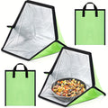 Solar Oven Portable Solar Cooker 2 Pack, Foldable Sun-Powered Camp Stove No Fuel Required, Lightweight Outdoor Cookware for Camping