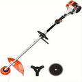 Gas String Trimmer 3-in-1, 36CC/48CC/52CC 2-Stroke Brush Cutter & Weed Wacker with String Head, 3T Blade & 40T Circular Blade