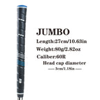 Oversized Golf Grips 10-Pack | Jumbo Blue Soft Rubber Anti-Slip Golf Club Grips for Iron & Wood Clubs – Ergonomic Precision Control Design