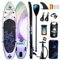 10.6-Foot Purple Inflatable Paddle Board Kit with Adjustable Paddle, Pump, Carry Bag and Water Bag