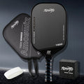 Carbon Fiber Pickleball Paddle T800 Thermoformed – 16mm Double Foam EVA Core, Elongated Racket for Spin, Power & Control