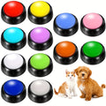 Dog Communication Buttons 12 Pack Recordable Talking Button Set 30 Second Voice Recording Pet Training Speaking Buttons 12 Colors Gift
