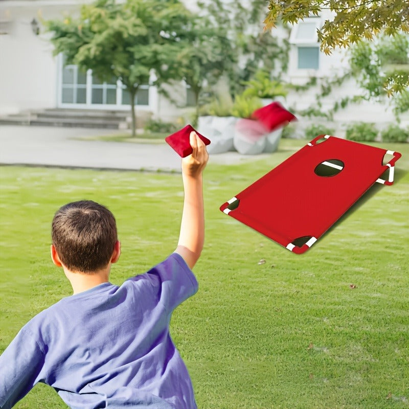 Cornhole Bean Bag Set 6pcs with Carry Bag & Gift Box – Dual Color Sandbags for Cornhole Board Game, Outdoor Party, Backyard
