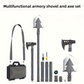 Hand-Forged Camping Axe & Shovel Set Portable Outdoor Tool Kit for Chopping Firewood Hiking Backpacking Gardening Backyard Survival