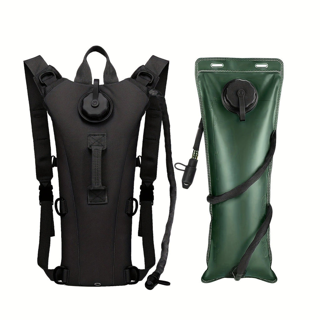Water Bladder Backpack with 3L & 101.44oz BPA-Free Bladder – Oxford Cloth Hydration Pack for Hiking, Camping & Outdoor Adventures