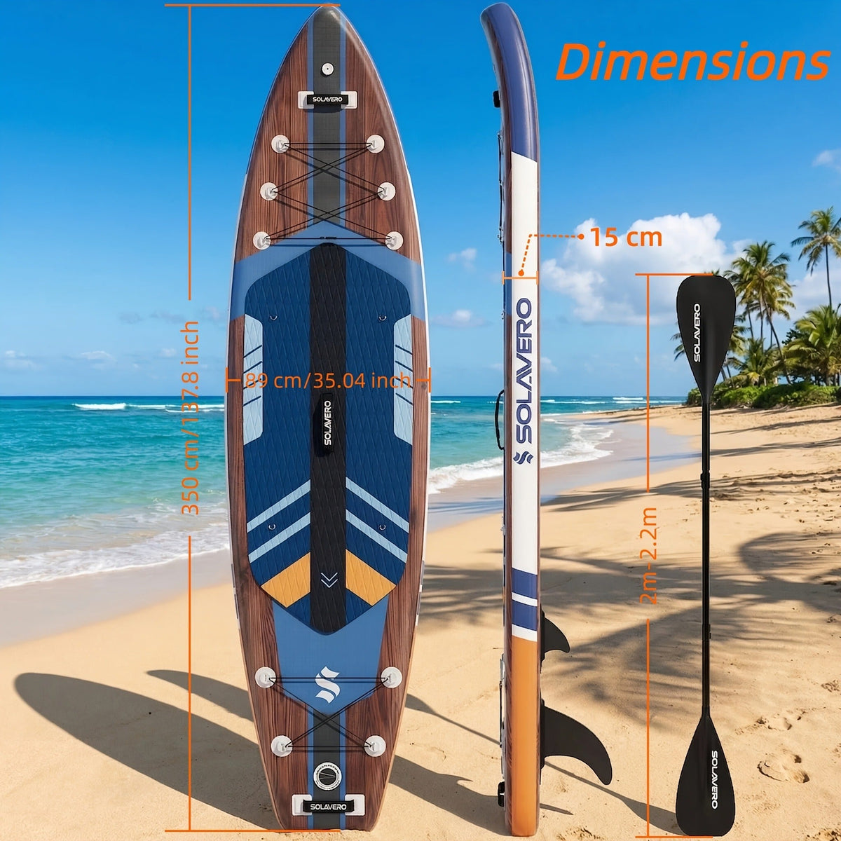 Stand Up Paddle Board Inflatable SUP 10'6" & 11'6" – Non-Slip EVA Deck, 180kg Capacity, All-in-One Accessories Kit with Pump