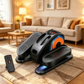Under Desk Elliptical Machine Fully Assembled Quiet Portable Seated Pedal Exerciser with Remote Control 12 Adjustable Speeds for Home Office