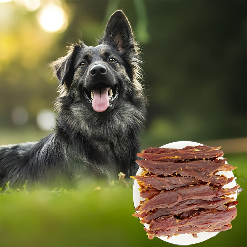 Dog Treats BLACK DUCK Chicken or Duck Jerky in 200g and 400g Package Options for Reward Use