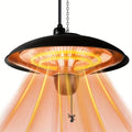 Infrared Patio Heater 1500W Ceiling Mount Electric Outdoor Heater with 3 Heat Settings 600W/900W/1500W