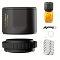 Electric Mason Jar Vacuum Sealer Kit with Regular- and Wide-Mouth Adapters, Lid Accessories and Charging Cable