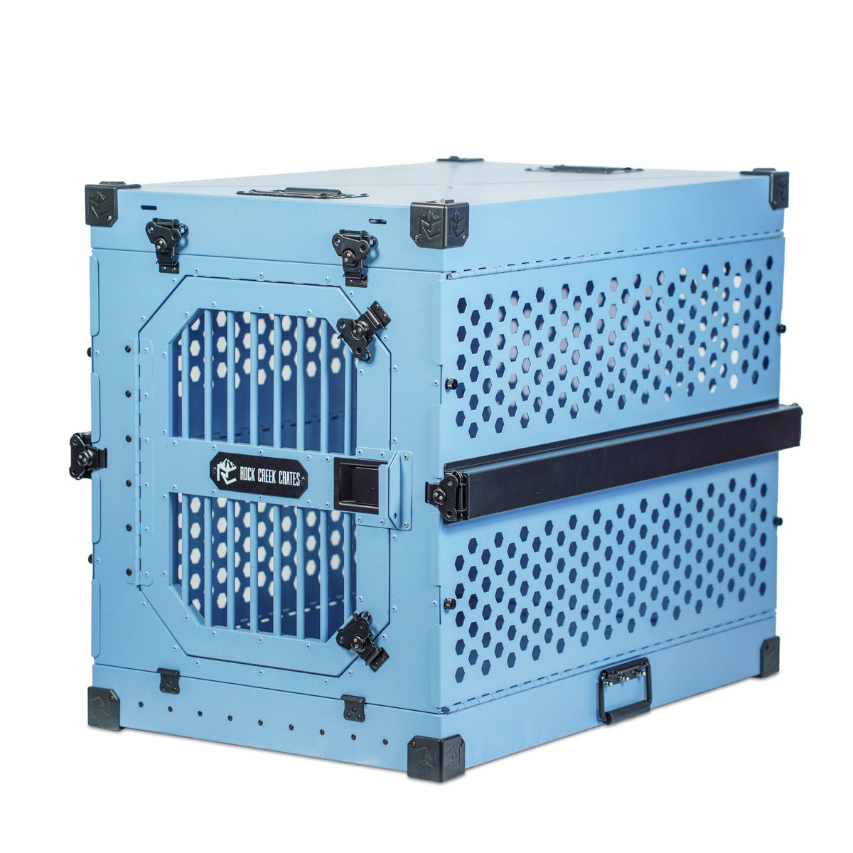 Collapsible Aluminum Dog Crate, 30" / Sky Blue