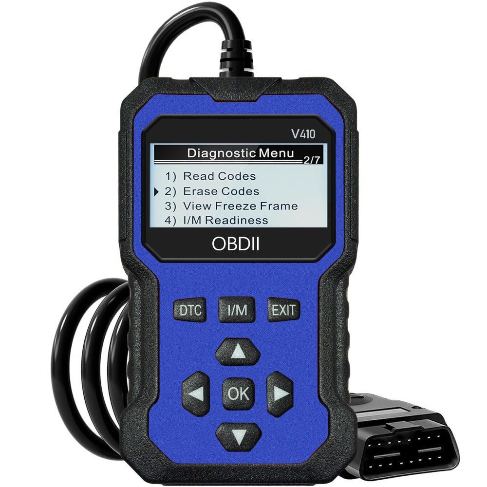 OBD2 Scanner Car Diagnostic Tool – CAN Protocol Code Reader with Freeze Frame, I/M Monitor, 9 Protocols & 6 Languages
