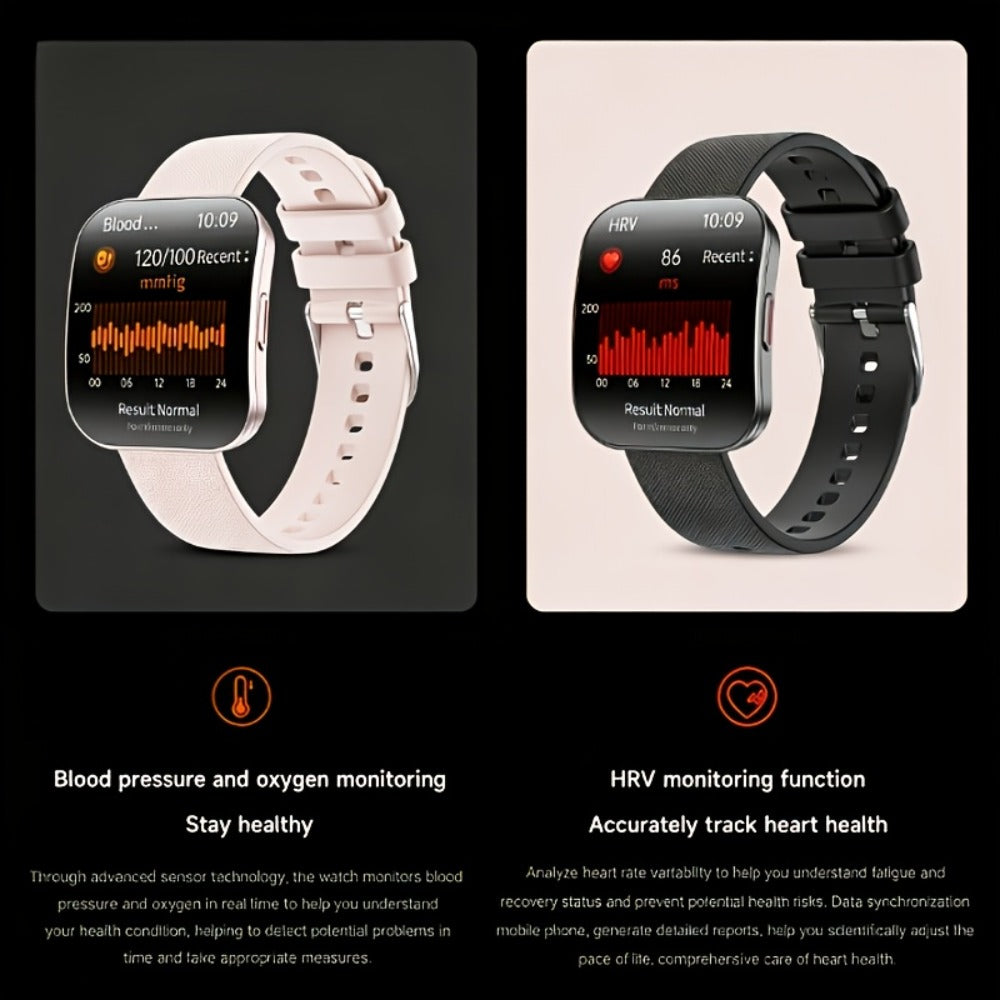Smartwatch with 1.85-Inch Curved Touchscreen, Calling, Camera and Music Controls in Four Options