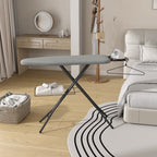 Ironing Board Full Size Foldable Height Adjustable with Clothes Rack Cord Holder 4-Layer Pad Heavy Duty Steel Legs for Laundry Room Living