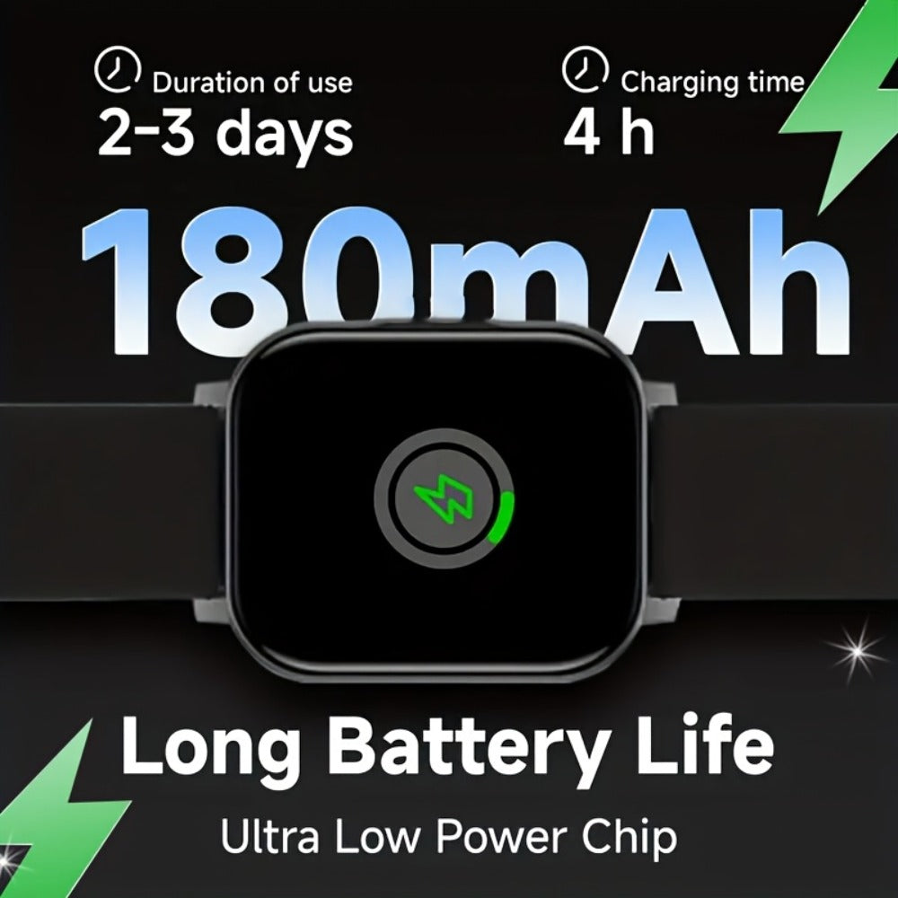 Smartwatch 1.83 Inch with Navigation, Calling, Multi-Sport Modes and Dual TPU Straps for Outdoors