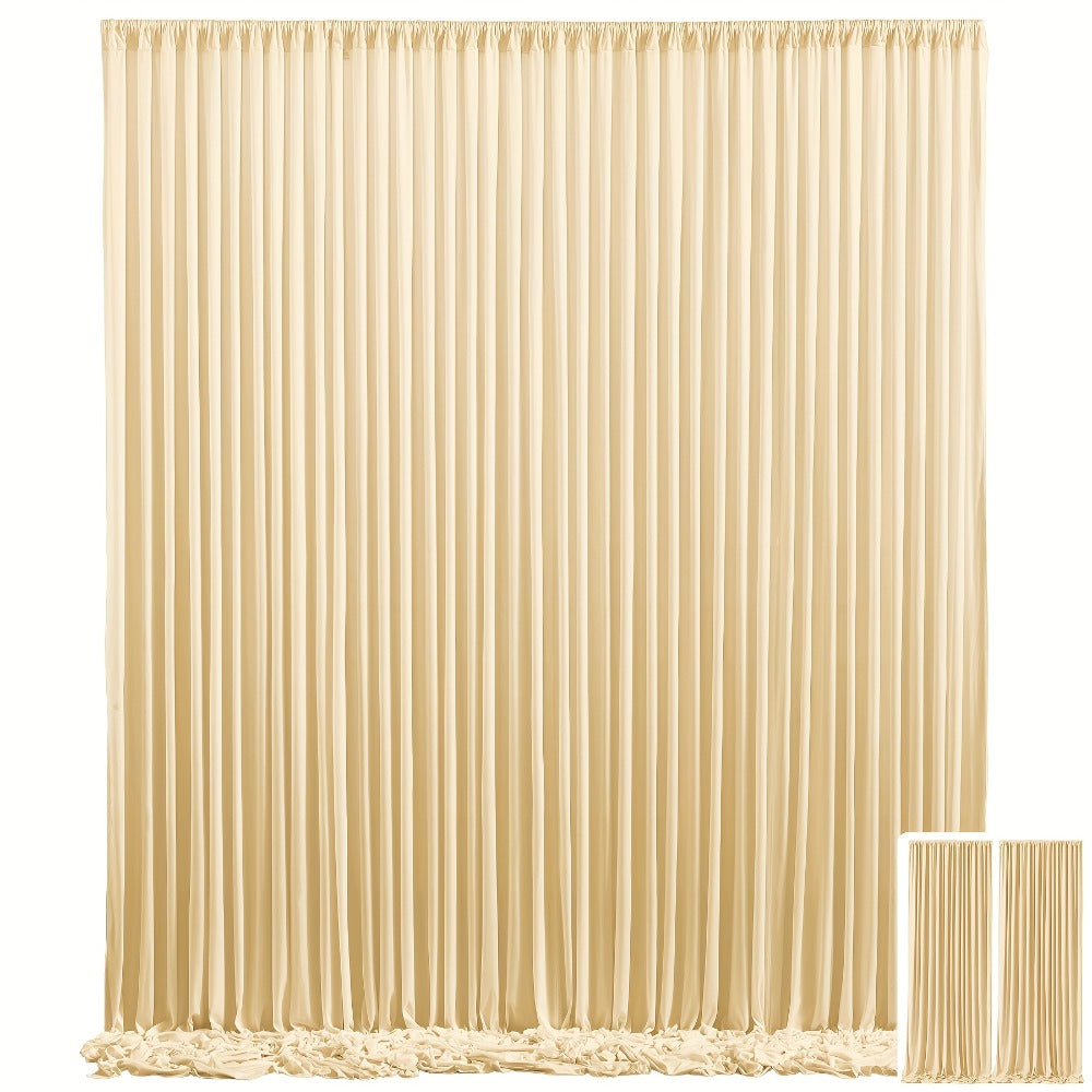Party Backdrop Curtains 2pcs 59x118 Inch with Poles Wrinkle-Resistant Non-Transparent Fabric for an Everyday Personal Care Routine