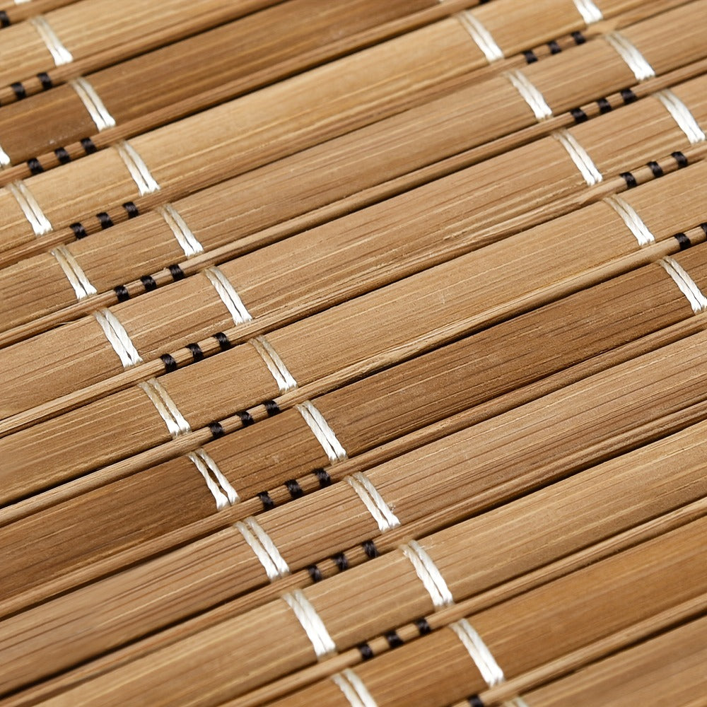 Bamboo Roman Shades Cordless – Light Filtering Roll Up Bamboo Blinds for Windows, Natural Woven Window Treatment for Living Room Bedroom