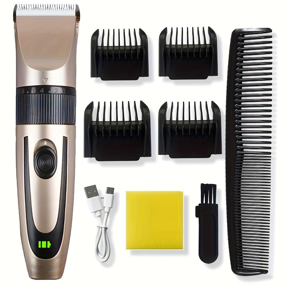 Hair Clipper WEEME One-, Two- or Three-Piece Grooming Sets with LCD Displays, USB Charging and Four Options