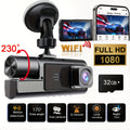 1080P-Labeled Dash Camera with Dual- or Triple-Lens Options, WiFi and 16GB, 32GB or No-Card Bundles