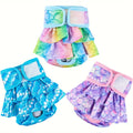 Female Dog Diapers Reusable Washable 3-Pack – Dog Panties Diaper Skirt for Dogs in Heat, Period, Incontinence & Excitable Urination, Size S