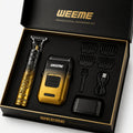 4-Piece Grooming Kit for Men USB Rechargeable Electric Shaver Beard Trimmer Nose Hair, for Everyday Face, Beard and Body Grooming
