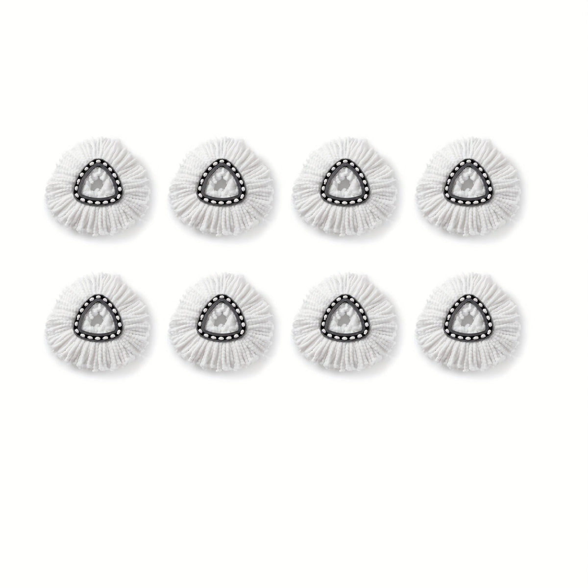 Microfiber Spin Mop Replacement Heads 8 Pack, 360° Universal Mop Refills for Standard Spin Mop Buckets, Machine Washable Reusable Mop Pads