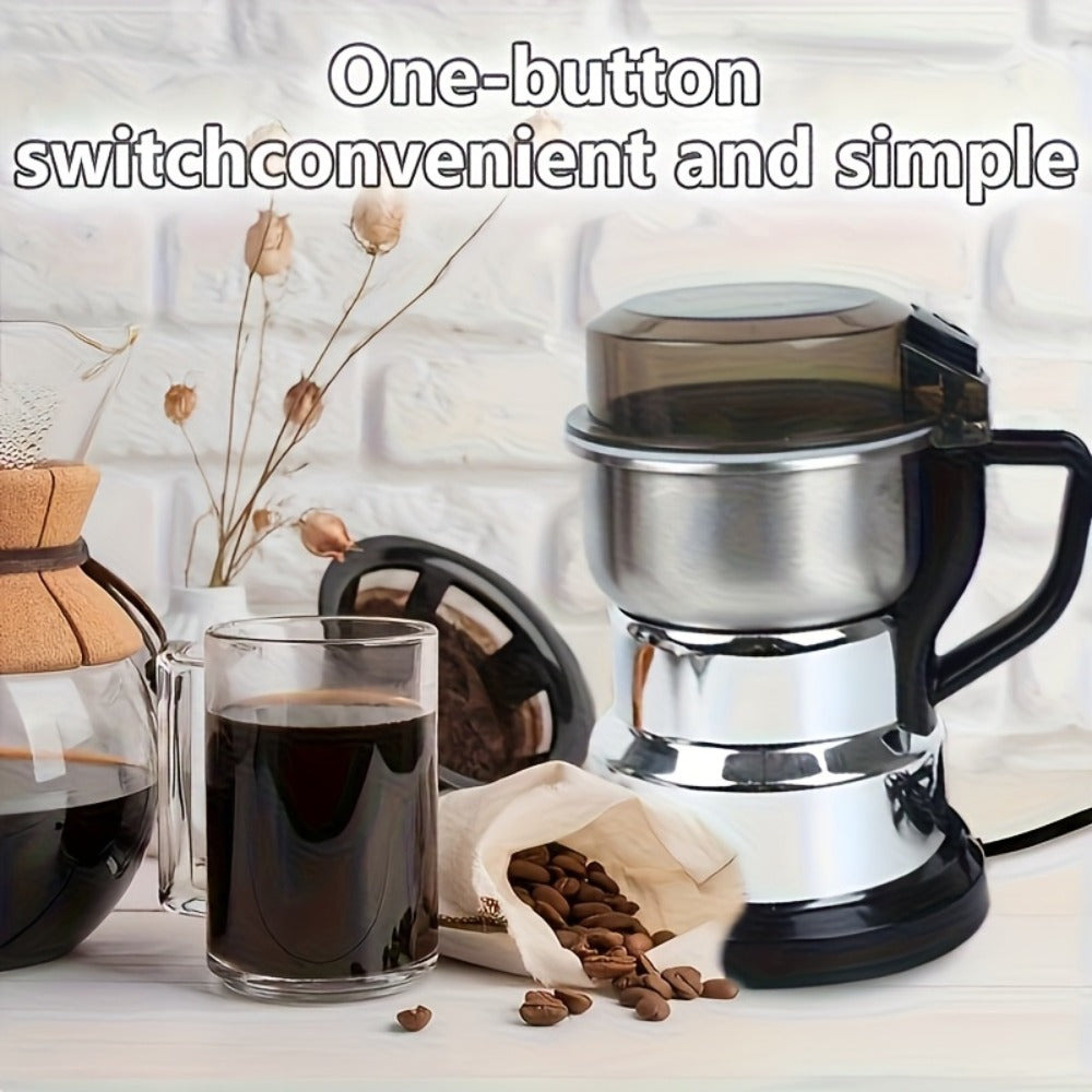 Electric Grain Grinder Mill, High-Speed Spice Coffee Herb Grinding Machine with Powerful Motor, Compact Design for Home Kitchen Use