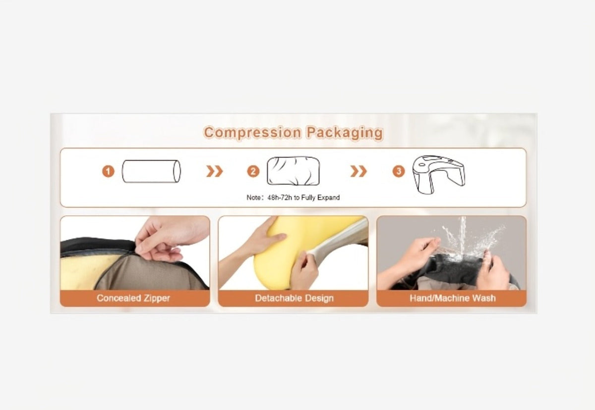 Reading Pillow with Armrests Bed Rest Pillow Back Support Cushion Side Pockets Cup Holder for Entryways, Bedrooms and Living Spaces