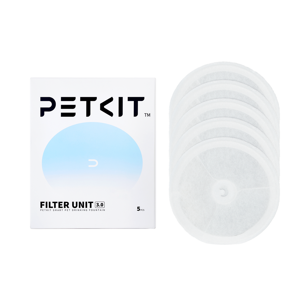 Pet Water Fountain Replacement Filters 1 Pack (5 Pcs)