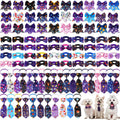 Dog Bow Tie Set 100pcs Adjustable Pet Collar Accessories Include 40 Dog Bowties 30 Neckties 30 Collar Flowers for Small Medium Dogs Cats