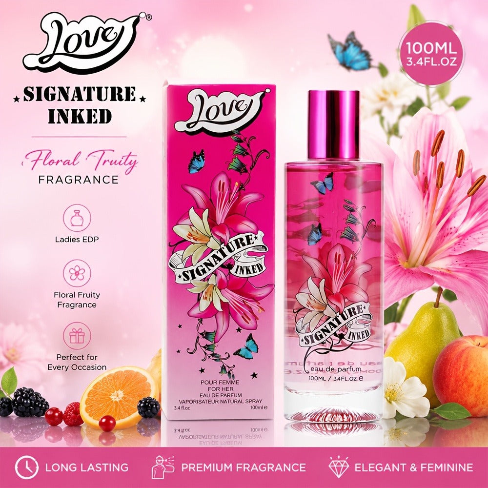 Perfume for Women in 3.4 oz Pink Spray with Mango, Grapefruit and Wild Strawberry Profile, 1 or 2 Pack