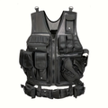 Tactical Fishing Vest with Quick Release – Lightweight Breathable Multi-Pocket Outdoor Vest for Men Camping Hiking Hunting Training