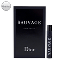 Dior Sauvage Eau de Toilette Mini Spray Vial, 1ml with 0.03 fl oz Black Labeled Sample Card