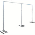 Pipe and Drape Backdrop Stand 10x20ft Heavy Duty Stainless Steel Portable Wedding Party Photography Background Support System with Base Kit