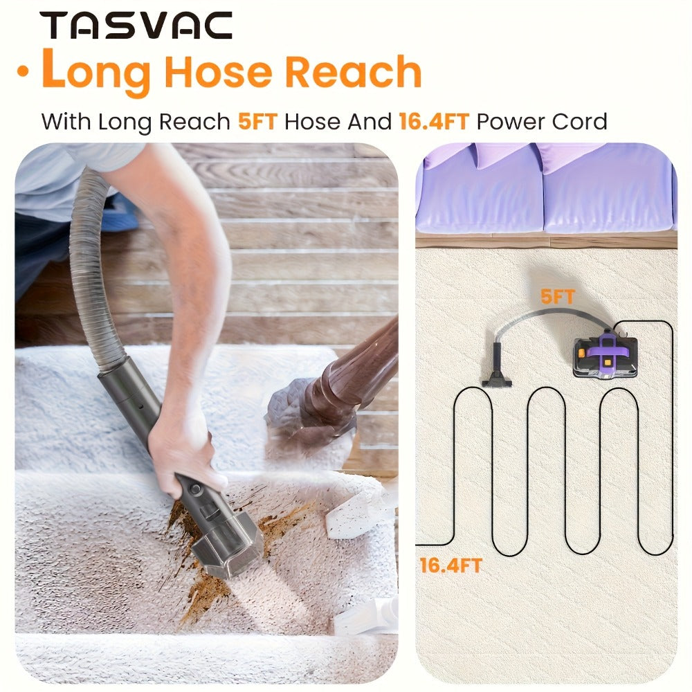 Portable Spot Cleaner for Carpet & Upholstery, Dual Brush Power Suction Stain Remover with Multifunctional Tools