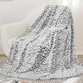 Raised Leopard Pattern Throw Blanket in Five Colors and 14 Listed Size-and-Color Combinations