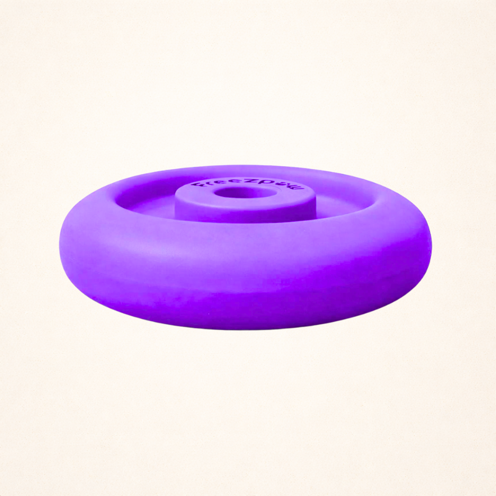 Fillable Rubber Doughnut Dog Toy, S | UP TO 50 LB DOGS / Purple