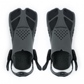 Adjustable Snorkel Diving Fins with Anti-Slip Lace-Up Design – Lightweight PP/TPR Open Heel Fins for Snorkeling Freediving Scuba Diving