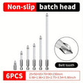 Six-Piece PH2 Magnetic Screwdriver Bit Set in 25, 50, 65, 70, 90 and 150 mm Lengths for Drills and Drivers