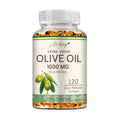Extra Virgin Olive Oil Capsules 120 Softgels with Omega-9 Omega-6 & Palmitic Acid for Bath Time, Home Spa and Personal Care