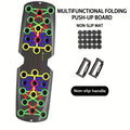 Push Up Board Multifunctional Color-Coded Chest Workout System, Adjustable Home Gym Equipment for Chest, Shoulders