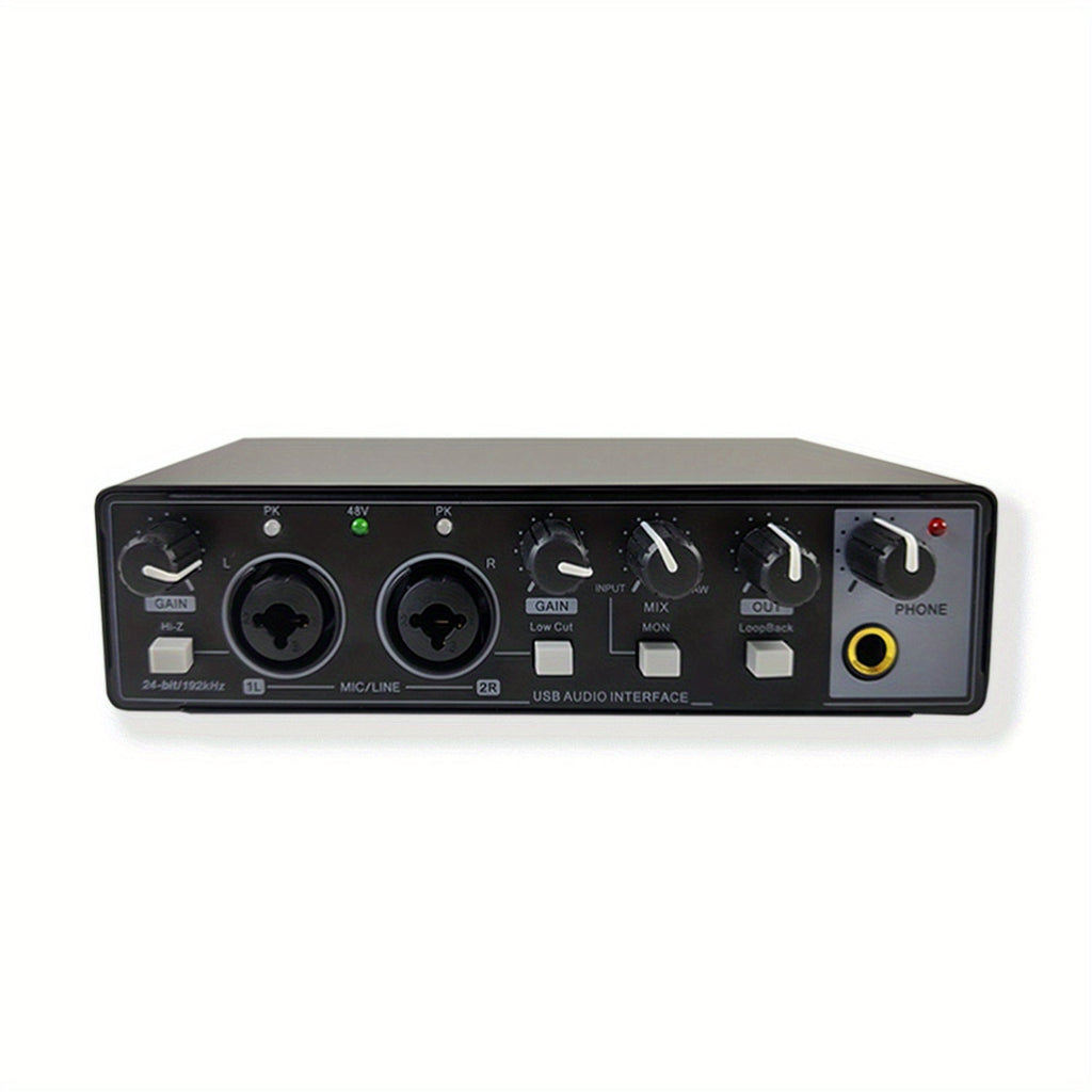 2-Channel USB Audio Interface shown in the Black option