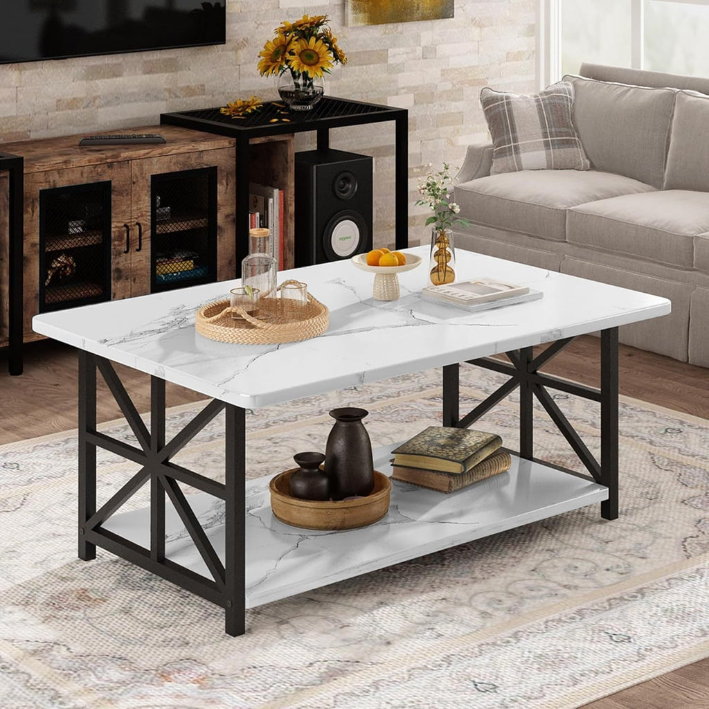 Coffee Table shown in the White option