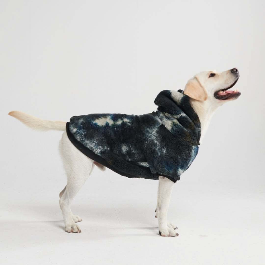 Plush Fleece Dog Hoodie, Fluffdreams Oreo / S