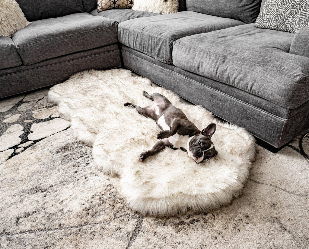 Faux Fur Memory Foam Dog Bed Runner, One Size (72" L x 28" W)