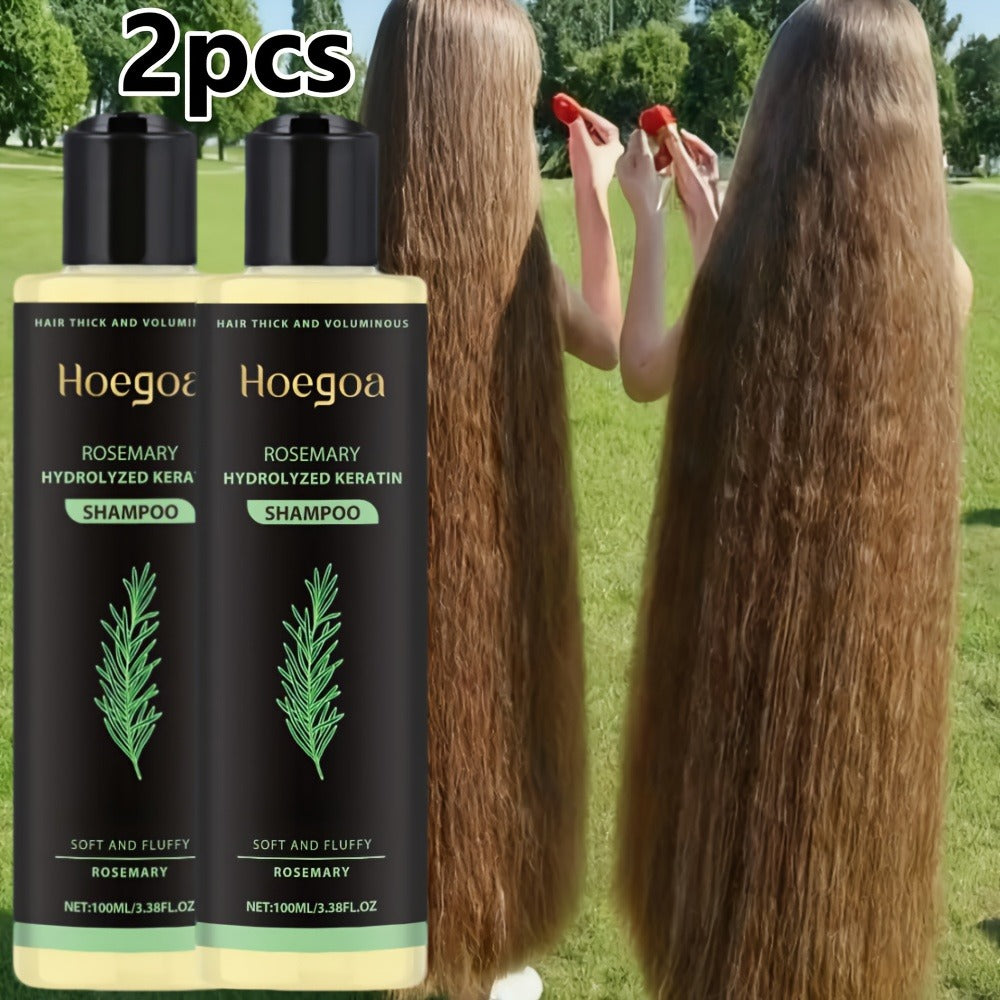 Rosemary Shampoo 2 Pack for Women & Men, Deep Cleansing Strengthening Hair Care with Rosemary Extract