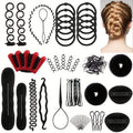 Hair Accessories 81-Piece Styling Kit with Bun Makers, Curlers, Clips, Pins and Braiding Tools